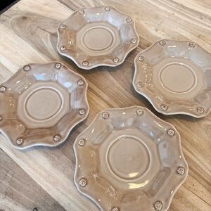 Like New Juliska Berry and Thread saucer plates